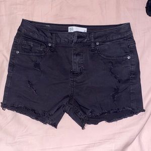 KIDS RSQ girls black ripped shorts